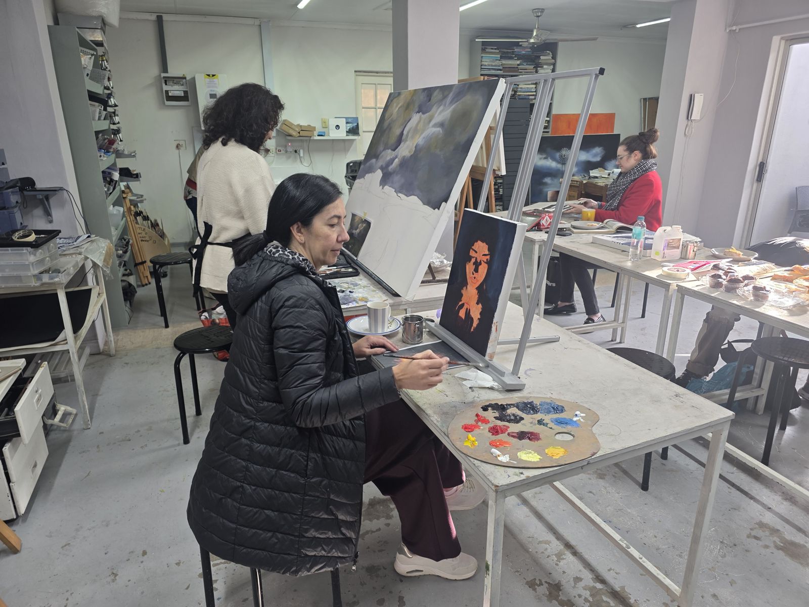 Painting a portrait
